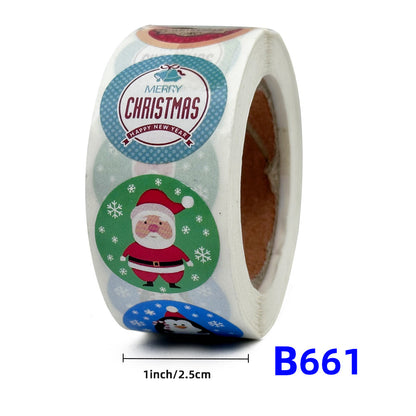 Christmas gift stickers decorative sealing sticker Merry Christmas Reward Self-adhesive labels Children's Day party