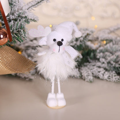 Latest New Year Christmas Angel Girl Boy Dolls Xmas Tree Ornament Noel Christmas Decoration for Home Navidad Kids Gift
