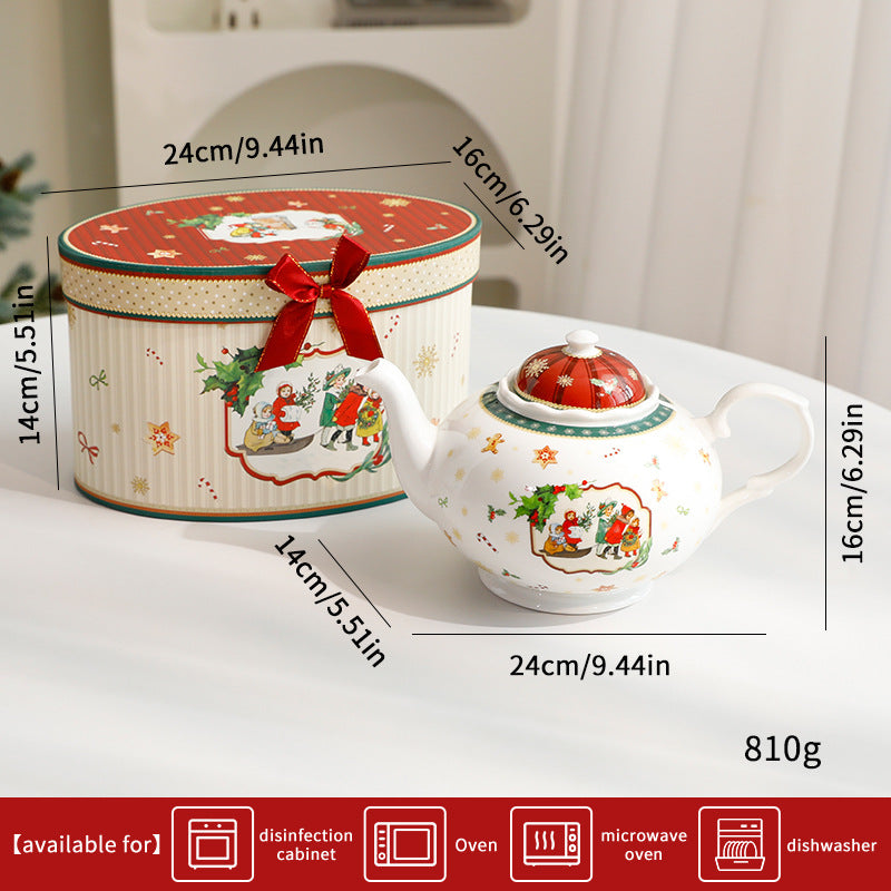 Christmas Elegant Ceramic Tableware Set - Bowl PlateSimple Luxury Style Dinnerware Gift Set