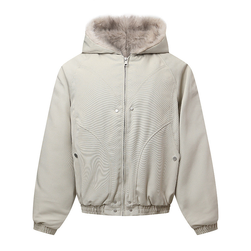 Jacket hiver Hooded Short Cotton Coat  Thick Warm Winter Jacket