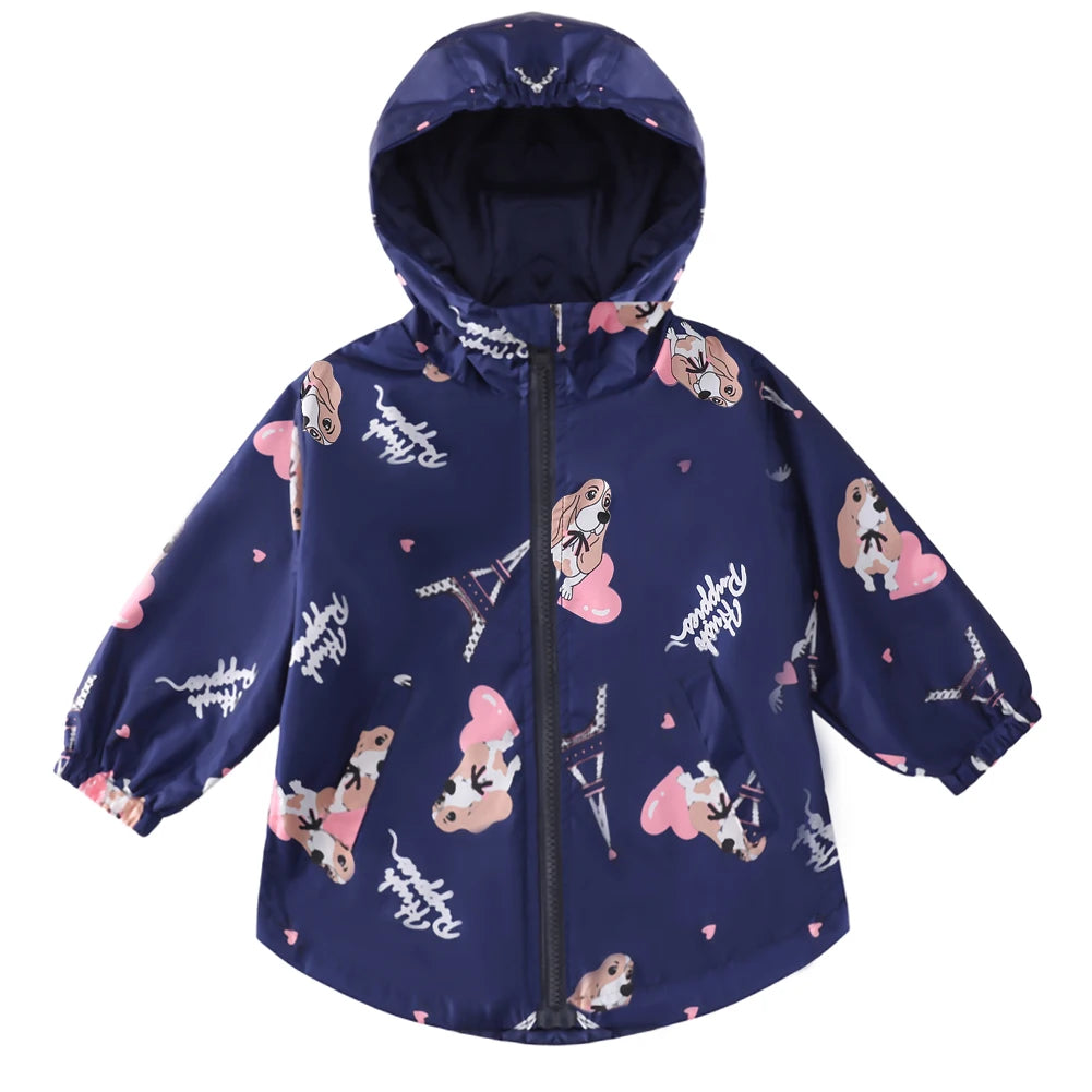 LZH-Ensemble de Vêtements pour Enfant, Imperméable, Veste et Pantalon, Tenue de dehors pour Bébé Fille, Automne Hiver