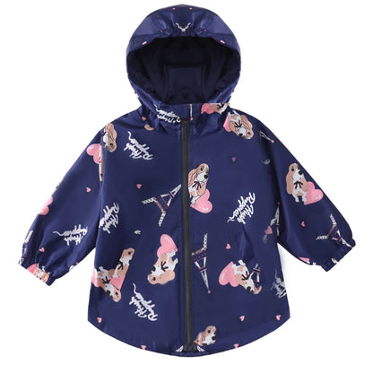 LZH-Ensemble de Vêtements pour Enfant, Imperméable, Veste et Pantalon, Tenue de dehors pour Bébé Fille, Automne Hiver