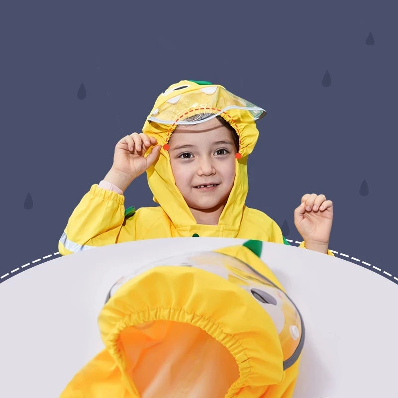 Lemonkid marque enfants dessin animé imperméable enfants combinaison vêtements de pluie garçon fille imperméable imperméable pantalon de pluie ensemble