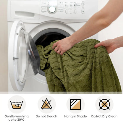 Good Nite Flush avec motif à carreaux, couverture de jour chaude et confortable, couverture de canapé pour intérieur et extérieur, hiver et automne