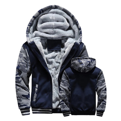 Veste d'hiver hommes manteau chaud épais polaire mâle fermeture éclair vestes à capuche décontracté vêtements de sport à capuche vêtements d'extérieur manches longues sport à capuche
