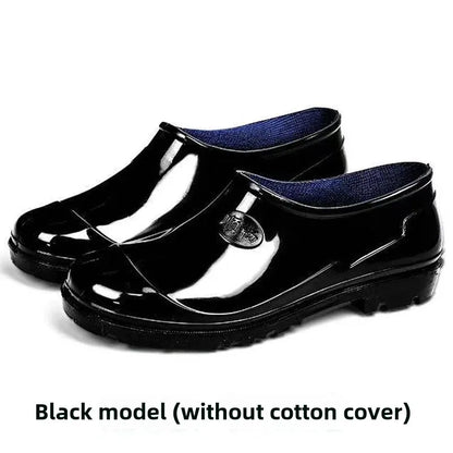 Bottes de pluie de Camouflage à Tube haut pour hommes, résistantes à l'usure, imperméables, fond de Tendon de vache, doublure polaire chaude, chaussures de Style populaire