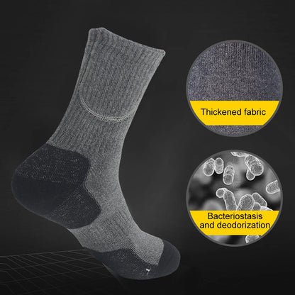 Chaussettes de ski chauffantes électriques USB, unisexes, lavables, isolées thermiques, douces et épaisses, pour l'hiver et l'extérieur
