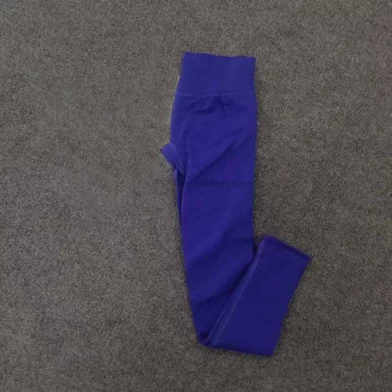 Leggings d'impact avec Logo pour femmes, Legging de Yoga sans couture, froissé, levage des fesses, ceinture basse côtelée, collants de sport, Fitness