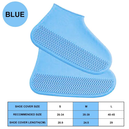 Waterproof Shoe Covers Silicone Anti-Slip Rain Boots Unisex Sneakers Protector for Outdoor Rainy Day Reusable Rain Shoe Covers