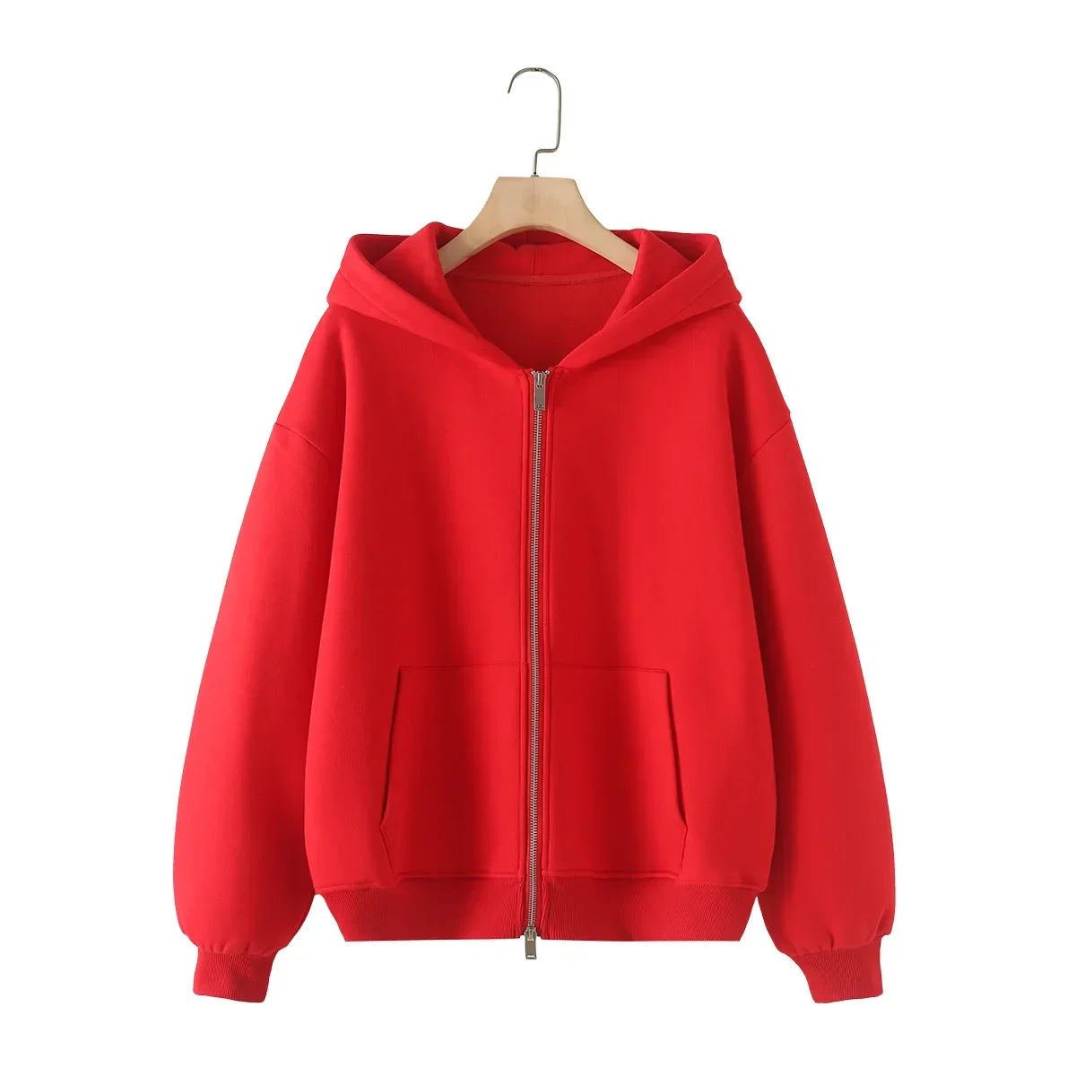 Ensemble Cardigan en coton avec fermeture éclair pour femme, survêtement, pantalon Baggy, vêtements de sport, pull, ensemble 2 pièces, tenues pour femmes, 2024