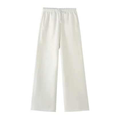 Ensemble Cardigan en coton avec fermeture éclair pour femme, survêtement, pantalon Baggy, vêtements de sport, pull, ensemble 2 pièces, tenues pour femmes, 2024