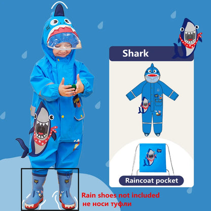 Lemonkid marque enfants dessin animé imperméable enfants combinaison vêtements de pluie garçon fille imperméable imperméable pantalon de pluie ensemble