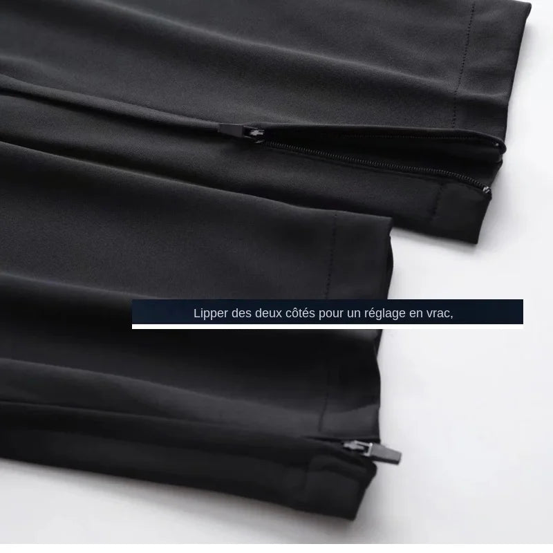 Pantalons de Sport pour hommes pantalons de course avec poches zippées entraînement de Football pantalons de Sport de Jogging Fitness Leggings de Football pantalons de survêtement