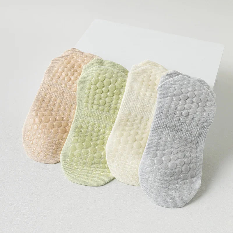 Chaussettes de Yoga en maille respirante pour femmes, en coton, coupe basse, courtes, pour gymnastique, Fitness, danse, sport, professionnelles, antidérapantes, pour Pilates