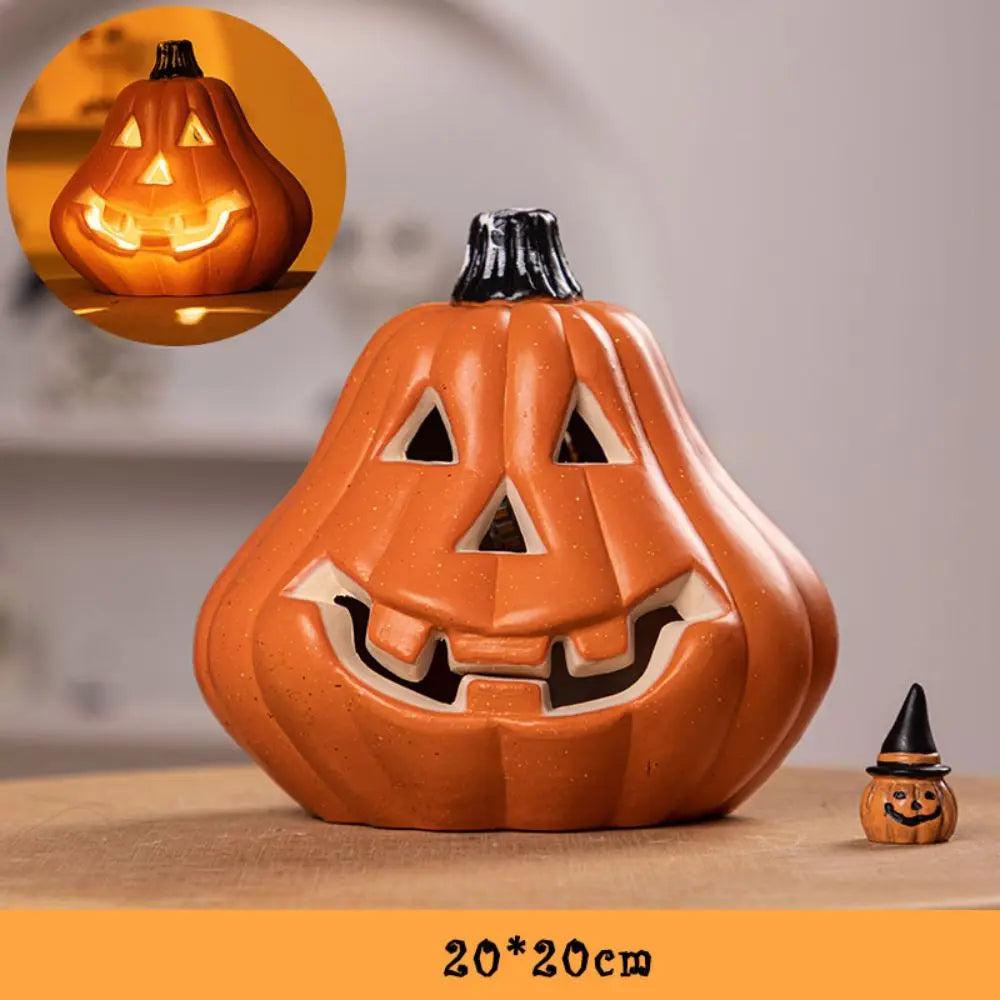 Lampe citrouille de décoration d'halloween, pour maison, cour, jardin, extérieur, maison d'horreur, crâne, accessoires de fête, brille dans la nuit