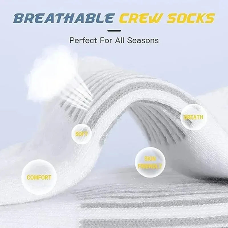Chaussettes de sport en plein air pour hommes, haute qualité, confortables, douces, coordonnantes au sol, football, grande taille, nouveau style, 6/12 paires
