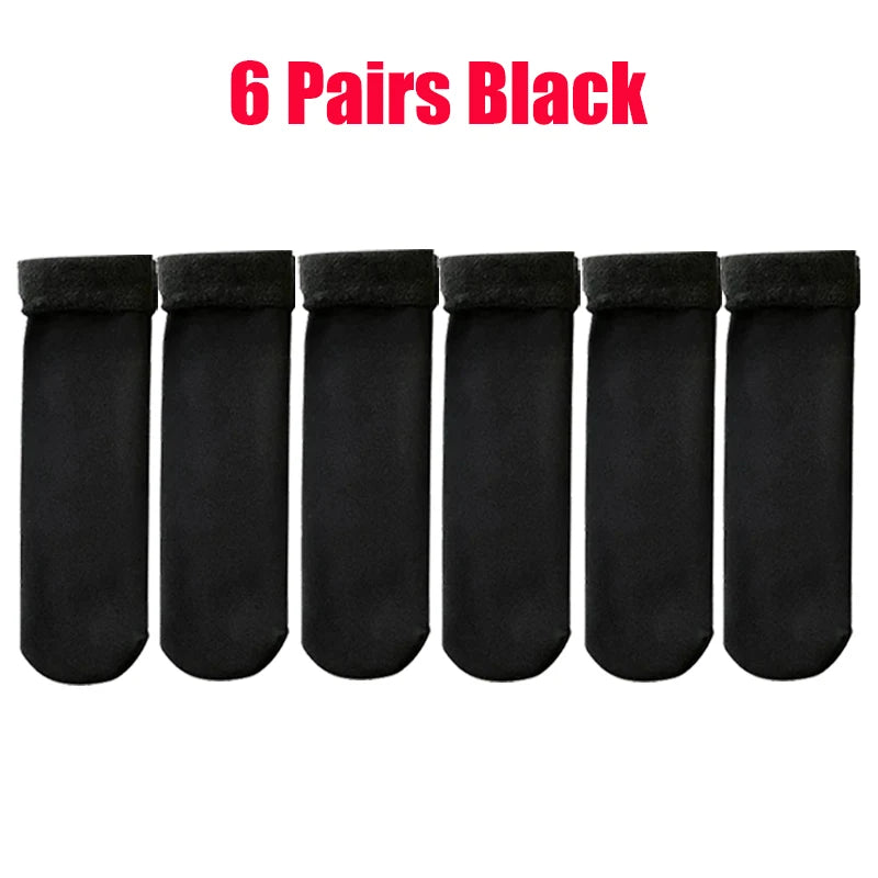 Nouvelles femmes hiver épaissir chaud chaussette courte thermique cachemire laine chaussettes neige velours bottes chaussettes maison sol Calcetines Mujer