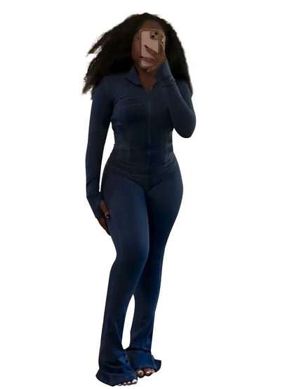 Vêtements de sport élégants pour femmes, hauts à manches longues, pantalons évasés, ensembles de 2 pièces, survêtement, Streetwear, Leggings de Jogging, tenues