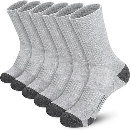 Chaussettes de sport en plein air pour hommes, haute qualité, confortables, douces, coordonnantes au sol, football, grande taille, nouveau style, 6/12 paires