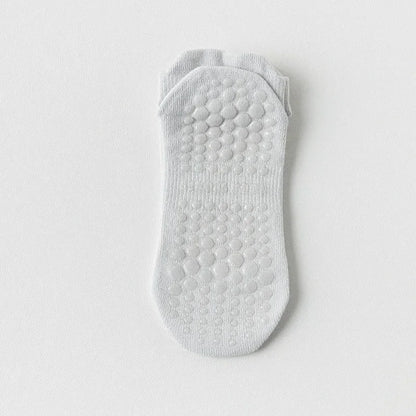 Chaussettes de Yoga en maille respirante pour femmes, en coton, coupe basse, courtes, pour gymnastique, Fitness, danse, sport, professionnelles, antidérapantes, pour Pilates