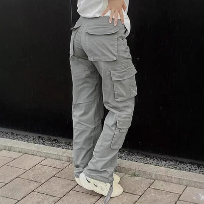 Pantalon tactique décontracté pour femmes, jambe droite, escalade, rue, nouveau Style, vêtements de travail, pantalons longs, printemps été