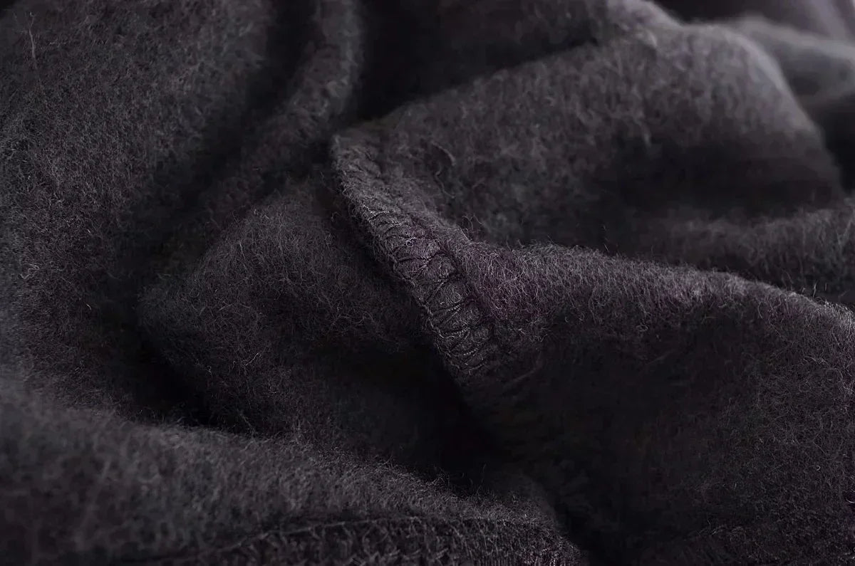 Ensemble 2 pièces à la mode pour femme, sweat-shirt polaire doublé, veste bombardier extensible + pantalon taille haute pour femme sauvage, hiver 2025