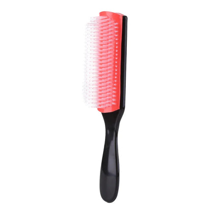 Brosse à cheveux démêlante à 9 rangées, cheveux lisses et bouclés, peigne démêlant, Massage du cuir chevelu, brosse à cheveux détachable, spéciale pour vrais cheveux, perruques