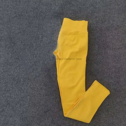 Leggings d'impact avec Logo pour femmes, Legging de Yoga sans couture, froissé, levage des fesses, ceinture basse côtelée, collants de sport, Fitness