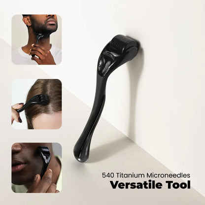 Derma Roller Microneedle Roller for Face and Beard Microneedling Roller for Women Men Micro Needle Roller for Scalp Derma Stamp