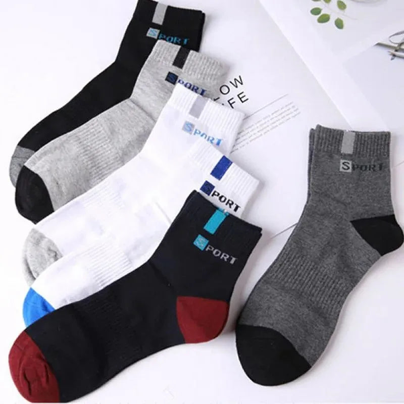 10/5/3 paires respirant Con bas de sport hommes fibre de bambou automne et hiver hommes chaussettes Absorption de la sueur déodorant affaires Sox