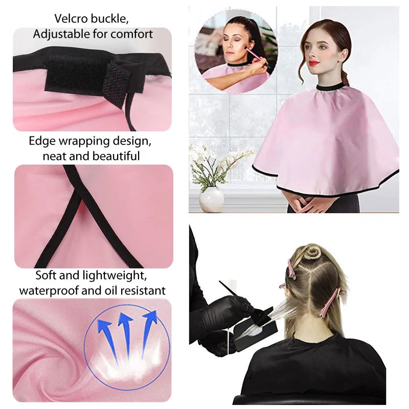 Durable Makeup Cape Hair Cutting Cape Home Salon Use Hairdresser's Cape Hair Cut Cape Easy To Clean