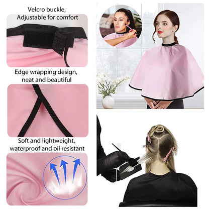 Durable Makeup Cape Hair Cutting Cape Home Salon Use Hairdresser's Cape Hair Cut Cape Easy To Clean