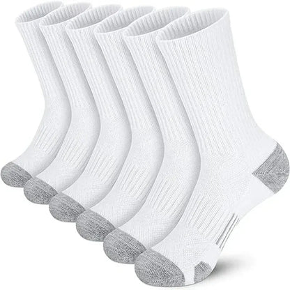 Chaussettes de sport en plein air pour hommes, haute qualité, confortables, douces, coordonnantes au sol, football, grande taille, nouveau style, 6/12 paires