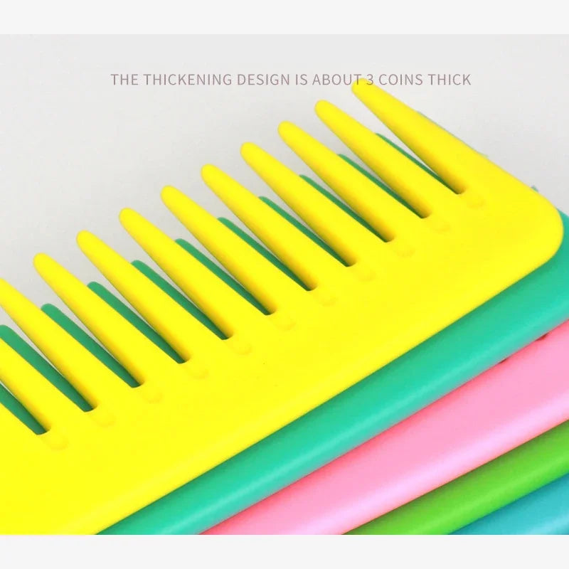 Grand Peigne en Bois Résistant à la Chaleur, Antistatique, Crochet Large, Peigne à Couture Fendue, Outil de Coiffure, Spécial pour Vrais Cheveux, Perruques, 1 Pièce