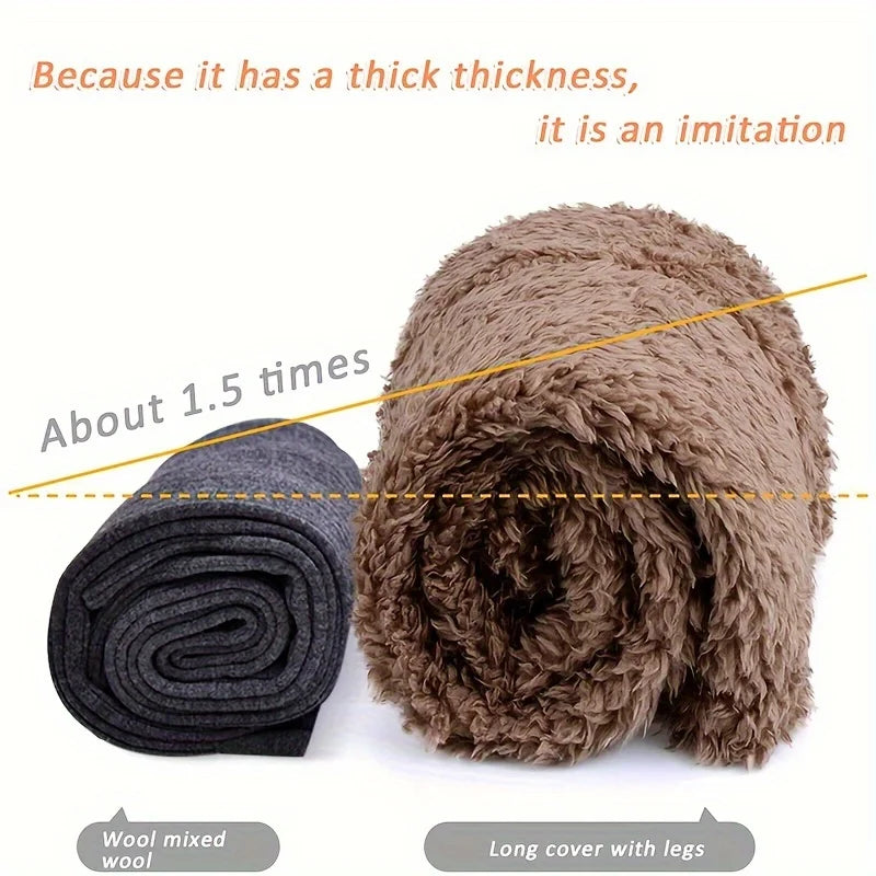 Jambes froides chaussettes chaudes ours en peluche sol mi-mollet genouillères chaud haut hiver chaud hommes et femmes Halloween