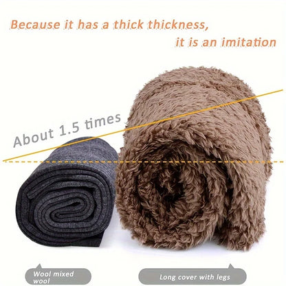 Jambes froides chaussettes chaudes ours en peluche sol mi-mollet genouillères chaud haut hiver chaud hommes et femmes Halloween