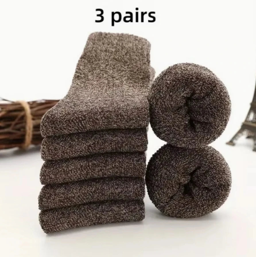 Chaussettes décontractées confortables et rembourrées pour hommes, vêtements d'hiver en plein air pour hommes, indispensables