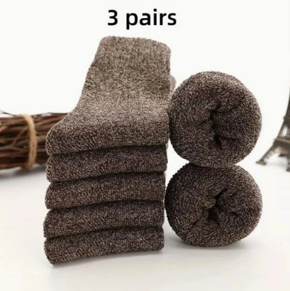 Chaussettes décontractées confortables et rembourrées pour hommes, vêtements d'hiver en plein air pour hommes, indispensables