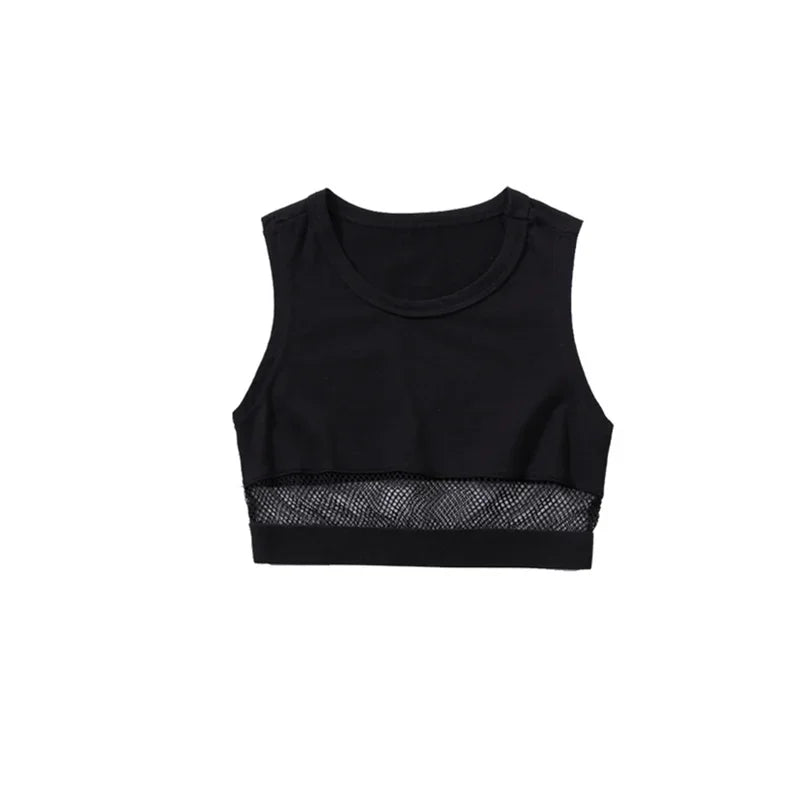 Hip Hop filles haut court contraste Cargo pantalon enfant Jazz Joggers Streetwear sweat enfants rue danse pom-pom girl vêtements ensembles