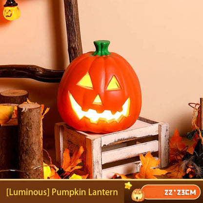 Lampe citrouille de décoration d'halloween, pour maison, cour, jardin, extérieur, maison d'horreur, crâne, accessoires de fête, brille dans la nuit