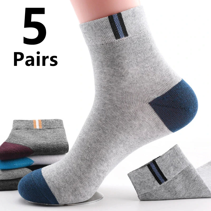 10/5/3 paires respirant Con bas de sport hommes fibre de bambou automne et hiver hommes chaussettes Absorption de la sueur déodorant affaires Sox