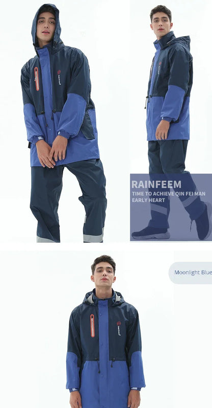 Split Raincoat Jacket Rain Pants Suit Adult Waterproof Outdoor Motorcycle Cycling Hiking Fishing Rainproof Protective 비옷