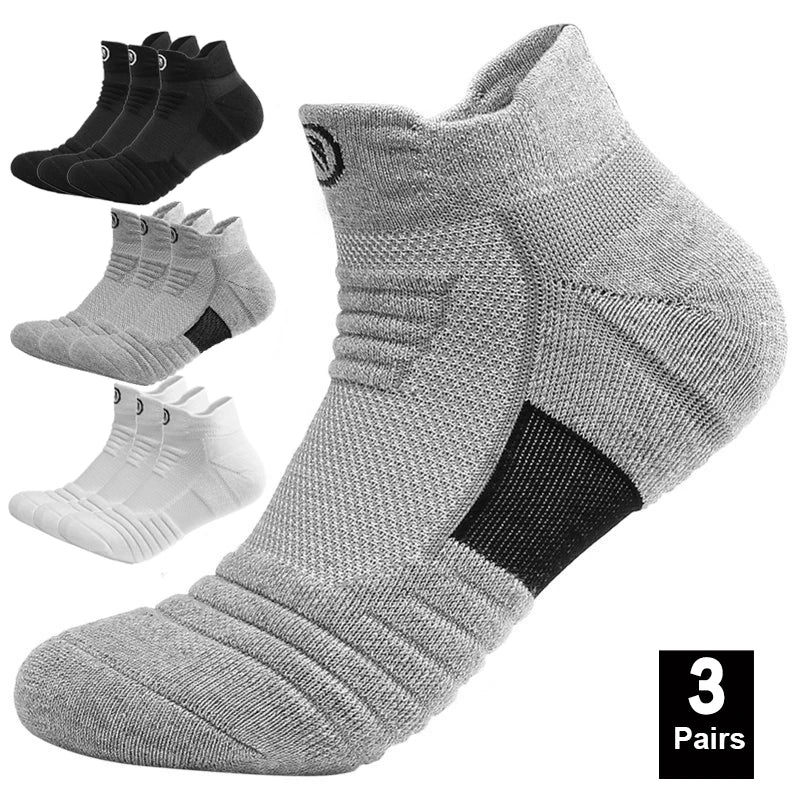 1/3 paires/lot chaussettes pour hommes bas de Compression respirant basket-ball sport cyclisme course serviette chaussettes haute élastique Tube chaussettes