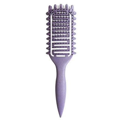 Curl Define Styling Brush Hollow Out Detangling Hair Brush Tangled Wet Curly Hair Comb Shaping Curls Barber Hairdressing Tools