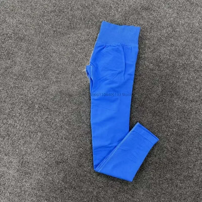 Leggings d'impact avec Logo pour femmes, Legging de Yoga sans couture, froissé, levage des fesses, ceinture basse côtelée, collants de sport, Fitness