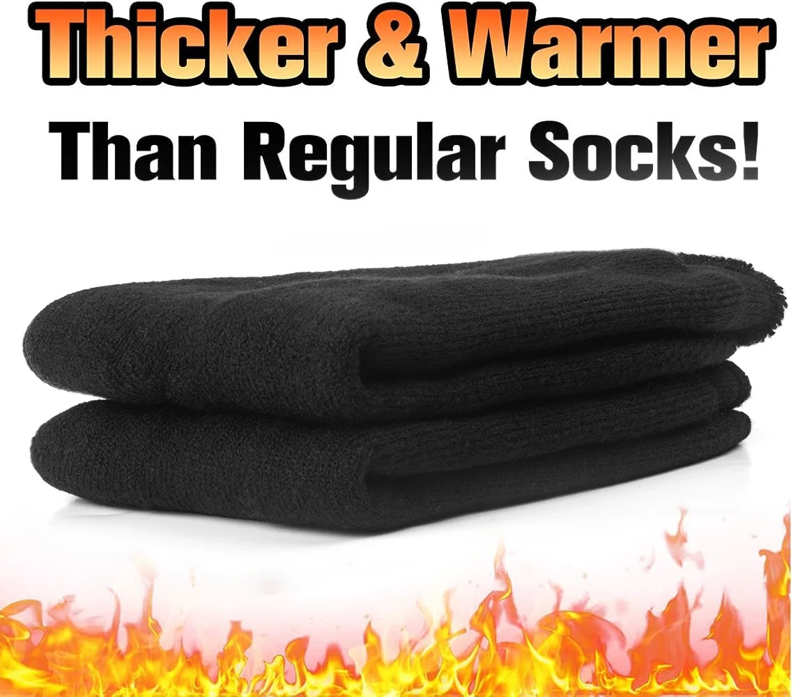 2 paires Pack hiver chaussettes thermiques pour hommes femmes temps froid chaussettes isolées en plein air randonnée ski chaud neige épais chaussettes chauffantes