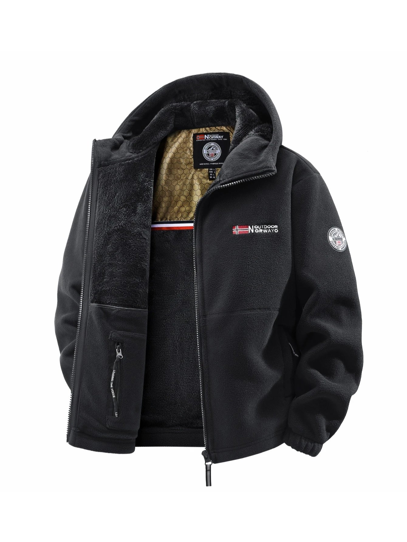 Veste à capuche d'extérieur d'automne et d'hiver pour hommes, adaptée à un usage quotidien à la maison, pour les voyages, les fêtes, les déplacements, la mode en plein air polyvalente, améliore le tempérament, le streetwear, les vêtements de voyage.