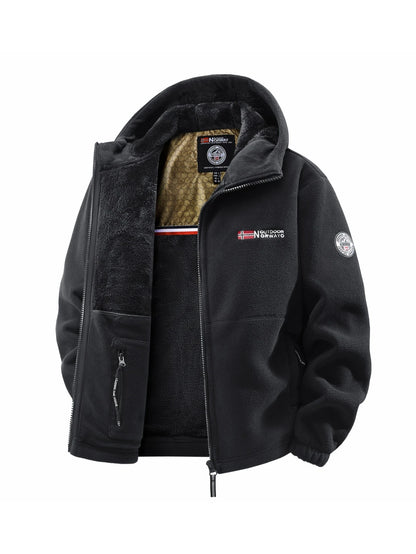 Veste à capuche d'extérieur d'automne et d'hiver pour hommes, adaptée à un usage quotidien à la maison, pour les voyages, les fêtes, les déplacements, la mode en plein air polyvalente, améliore le tempérament, le streetwear, les vêtements de voyage.