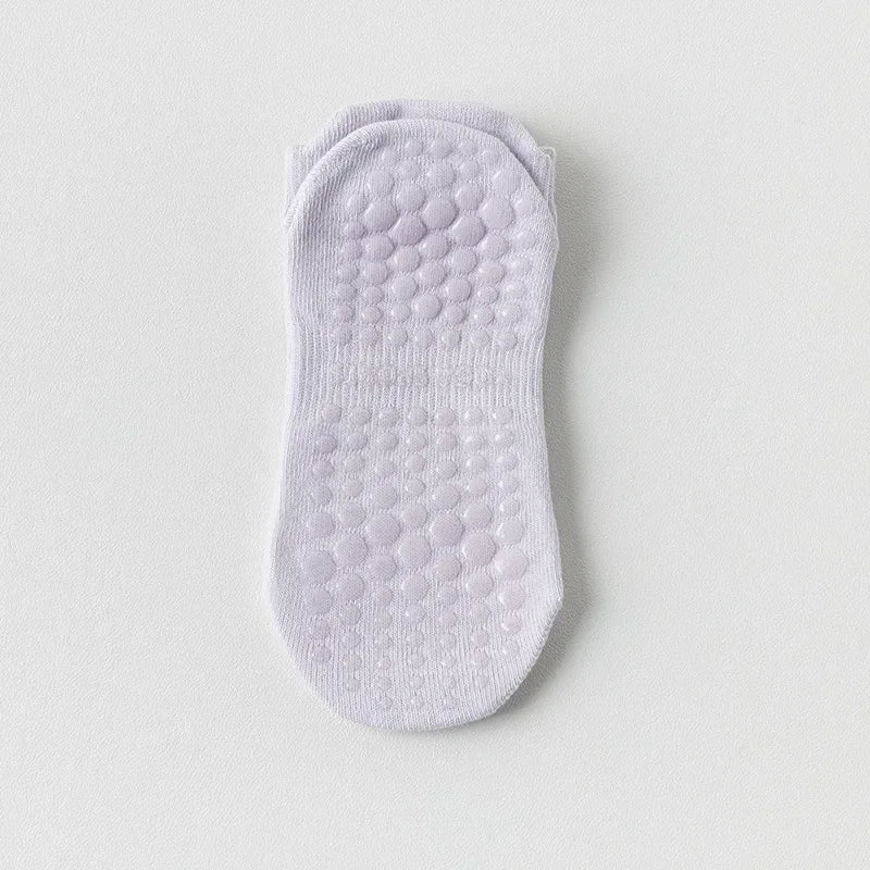 Chaussettes de Yoga en maille respirante pour femmes, en coton, coupe basse, courtes, pour gymnastique, Fitness, danse, sport, professionnelles, antidérapantes, pour Pilates