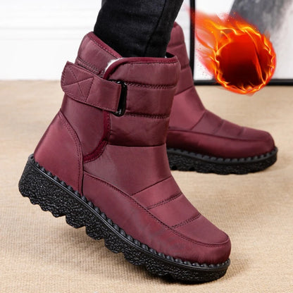 Bottes femmes antidérapantes imperméables hiver bottes De neige plate-forme chaussures pour femmes bottines chaudes coton rembourré chaussures Botas De Mujer